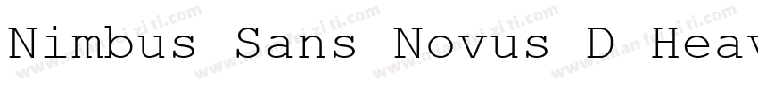 Nimbus Sans Novus D Heavy Conde Reg字体转换